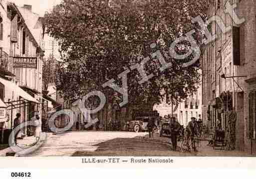 Ville de ILLESURTET, carte postale ancienne