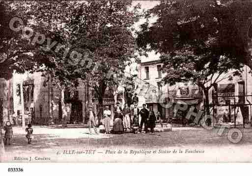 Ville de ILLESURTET, carte postale ancienne