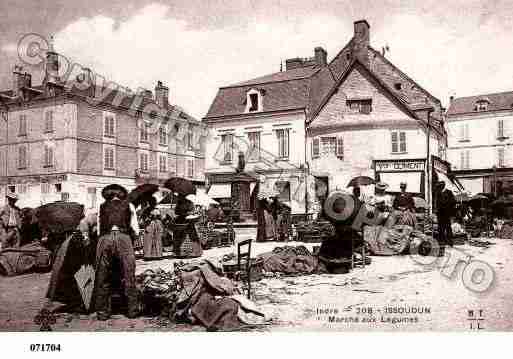 Ville de ISSOUDUN, carte postale ancienne