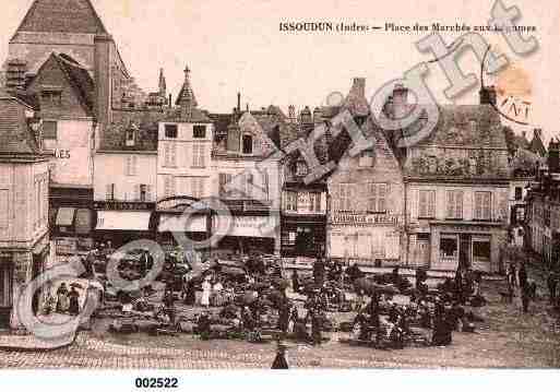 Ville de ISSOUDUN, carte postale ancienne