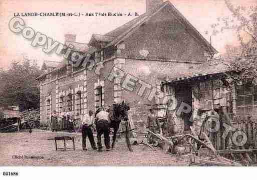 Ville de LANDECHASLES(LA), carte postale ancienne