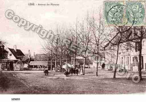 Ville de LERE, carte postale ancienne