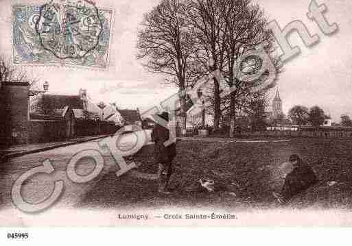 Ville de LUMIGNY, carte postale ancienne