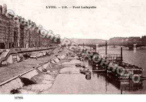 Ville de LYON, carte postale ancienne