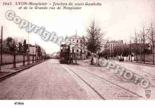 Ville de LYON, carte postale ancienne