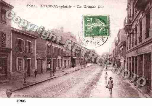 Ville de LYON, carte postale ancienne