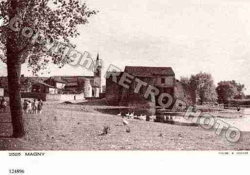 Ville de MAGNY, carte postale ancienne