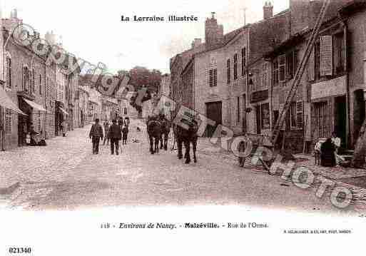 Ville de MALZEVILLE, carte postale ancienne