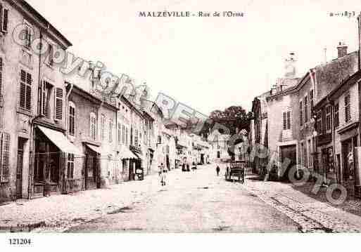 Ville de MALZEVILLE, carte postale ancienne