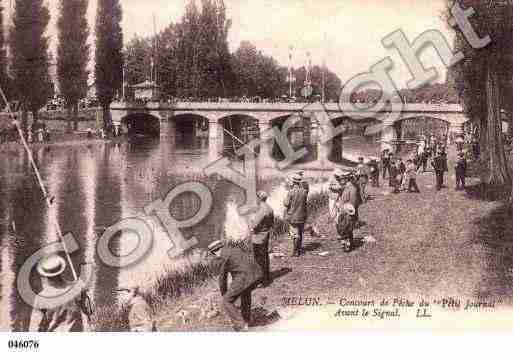 Ville de MELUN, carte postale ancienne