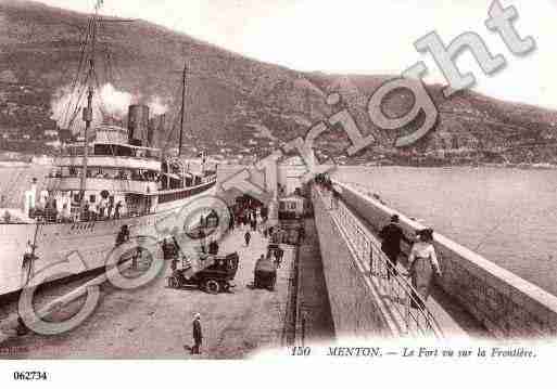 Ville de MENTON, carte postale ancienne