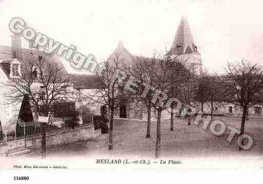 Ville de MESLAND, carte postale ancienne