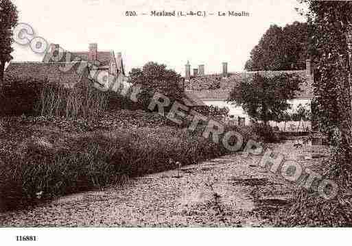 Ville de MESLAND, carte postale ancienne