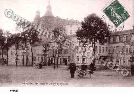 Ville de MONTBELIARD, carte postale ancienne