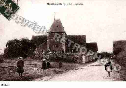 Ville de MONTHARVILLE, carte postale ancienne