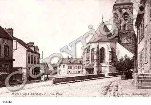 Ville de MONTIGNYLENCOUP, carte postale ancienne