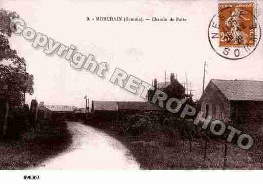 Ville de MORCHAIN, carte postale ancienne