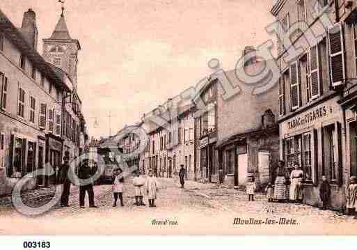 Ville de MOULINSLESMETZ, carte postale ancienne