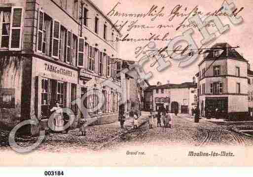 Ville de MOULINSLESMETZ, carte postale ancienne