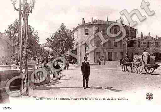 Ville de NARBONNE, carte postale ancienne