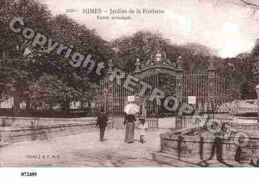 Ville de NIMES, carte postale ancienne