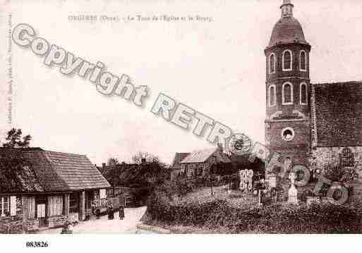 Ville de ORGERES, carte postale ancienne