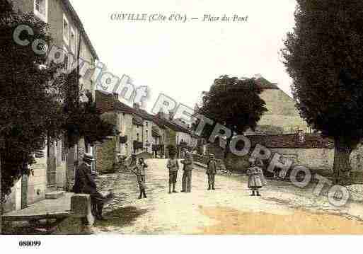 Ville de ORVILLE, carte postale ancienne
