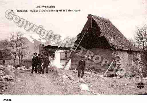 Ville de OUZOUS, carte postale ancienne