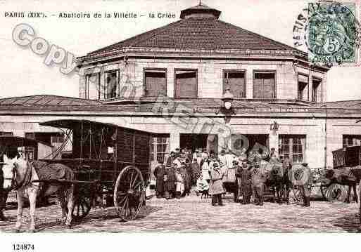 Ville de PARIS19, carte postale ancienne