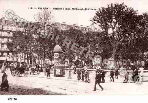 Ville de PARIS3, carte postale ancienne