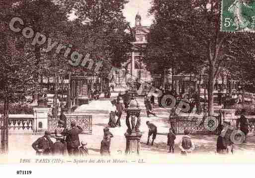 Ville de PARIS3, carte postale ancienne