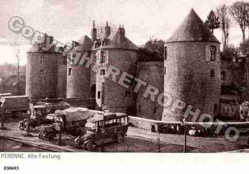 Ville de PERONNE, carte postale ancienne