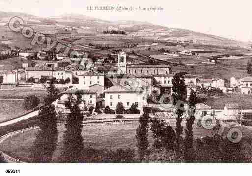 Ville de PERREON(LE), carte postale ancienne