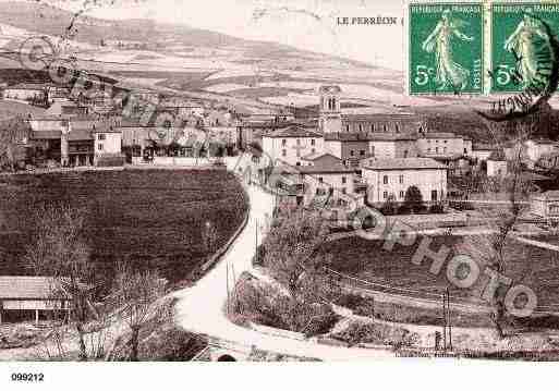 Ville de PERREON(LE), carte postale ancienne