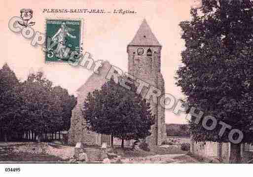 Ville de PLESSISSTJEAN, carte postale ancienne