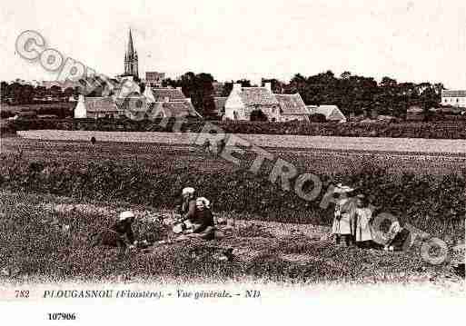 Ville de PLOUGASNOU, carte postale ancienne