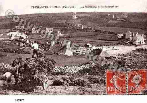 Ville de PLOUGASNOU, carte postale ancienne