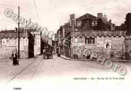 Ville de POITIERS, carte postale ancienne