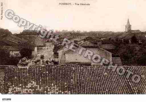 Ville de PUNEROT, carte postale ancienne