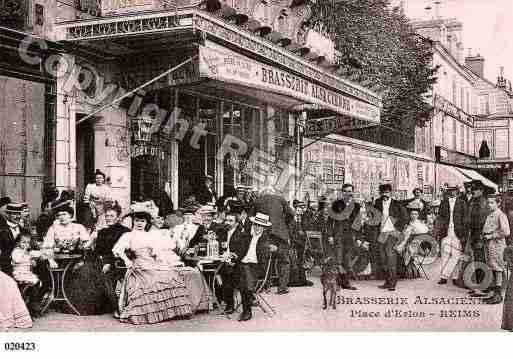 Ville de REIMS, carte postale ancienne