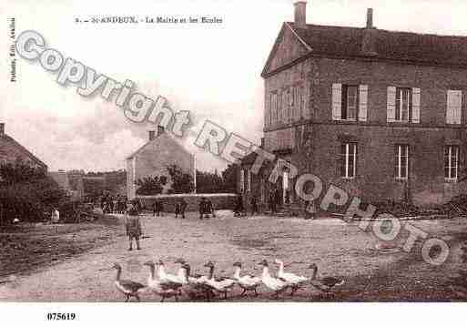 Ville de SAINTANDEUX, carte postale ancienne