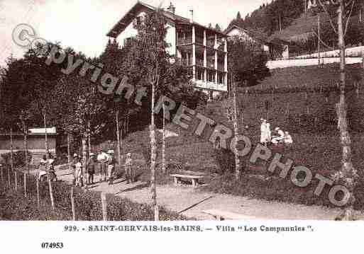 Ville de SAINTGERVAISLESBAINS, carte postale ancienne