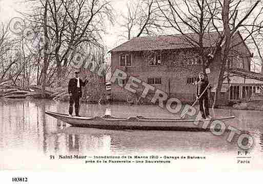 Ville de SAINTMAURDESFOSSES, carte postale ancienne