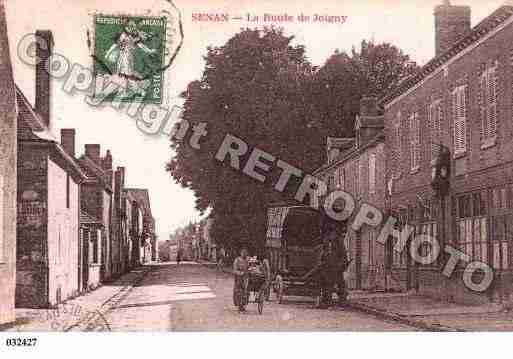 Ville de SENAN, carte postale ancienne