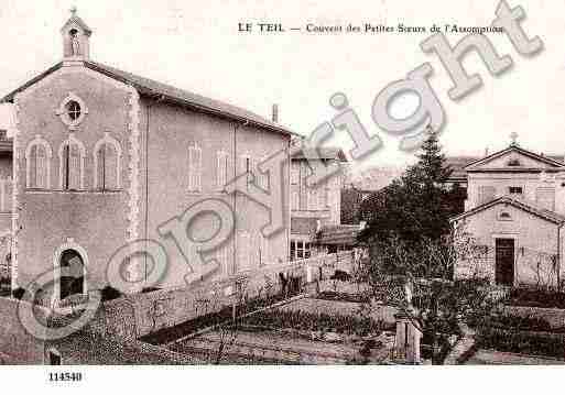Ville de TEIL(LE), carte postale ancienne