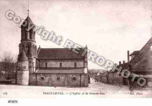 Ville de TRACYLEVAL, carte postale ancienne