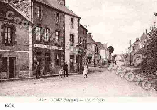 Ville de TRANS, carte postale ancienne