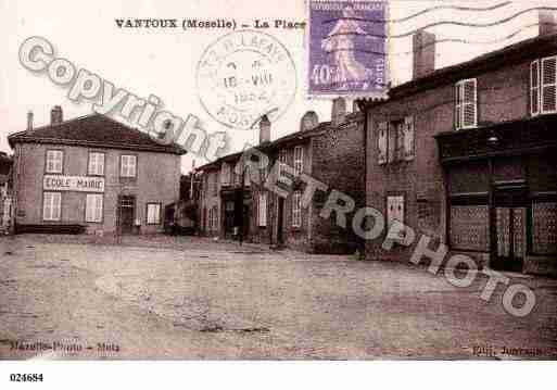 Ville de VANTOUX, carte postale ancienne