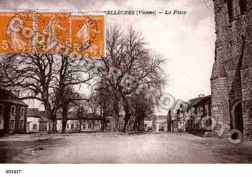 Ville de VELLECHES, carte postale ancienne