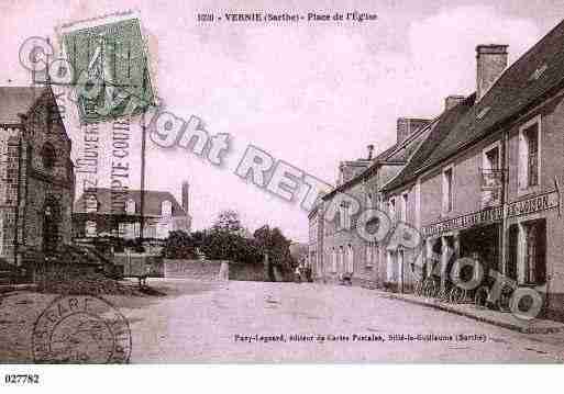 Ville de VERNIE, carte postale ancienne